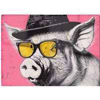 Warren Reed - Designer Pig In A Hat & Glasses Chopping Board