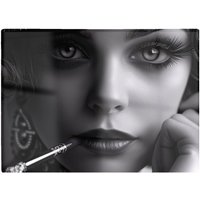 Warren Reed - Designer Gatsby'S Glamour Close Up Chopping Board in Black