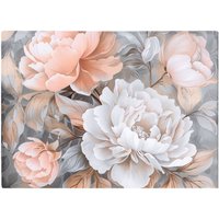Warren Reed - Designer Blush Blossoms On Silver Chopping Board