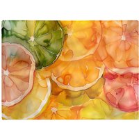 Warren Reed - Designer Citrus Swirl: Vibrant & Abstract Chopping Board