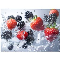 Warren Reed - Designer Splash Of Freshness: Berries In Water Chopping Board