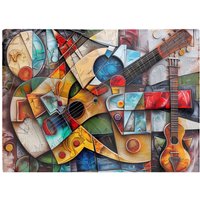 Warren Reed - Designer Melody Of Shapes: Picasso'S Instruments Chopping Board