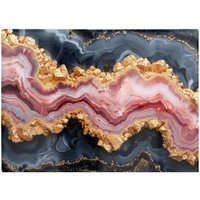 Warren Reed - Designer Black & Pink Marble Effect Chopping Board
