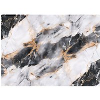 Warren Reed - Designer Exquisite White Marble Effect Chopping Board in Purple