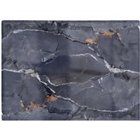 Warren Reed - Designer Polished Slate Grey Quartz Effect Chopping Board in Orange