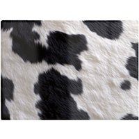 Warren Reed - Designer Black & White Cow Hide Chopping Board