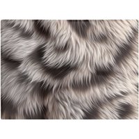 Warren Reed - Designer Mink Fur Print Chopping Board in Brown