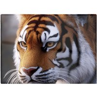 Warren Reed - Designer Tiger Face Chopping Board in Brown