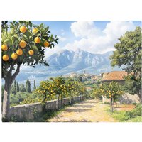 Warren Reed - Designer Lemon Trees In Sorrento Chopping Board