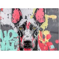 Warren Reed - Designer Banksy Inspired Doberman Chopping Board
