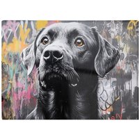 Warren Reed - Designer Banksy Inspired Black Labrador Chopping Board