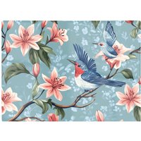 Warren Reed - Designer Birds On A Branch, Amongst The Lillies Chopping Board