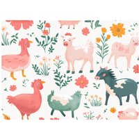 Warren Reed - Designer Fun On The Farmyard Chopping Board