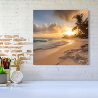 Warren Reed - Designer Sunrise In Paradise Canvas | Size: W16" x H16"