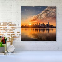 Warren Reed - Designer New York At Sunrise Canvas | Size: w10 inch x h10 inch