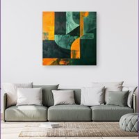 Warren Reed - Designer Shattered Eye Canvas | Size: w40 inch x h40 inch