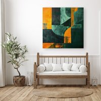 Warren Reed - Designer Shattered Eye Canvas | Size: W30" x H30"
