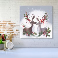 Warren Reed - Designer Sitting Together Canvas | Size: W16" x H16"