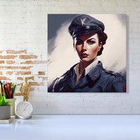 Warren Reed - Designer Defiant Strength Canvas | Size: w10 inch x h10 inch