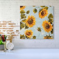 Warren Reed - Designer Summer Sunflowers Canvas | Size: w10 inch x h10 inch