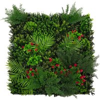 Monstershop Mira Artificial Wall Tile - 100cm x 100cm in Green | Size: 100 cm x 100 cm