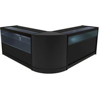 Monstershop Adonis LED Shop Counter Set B1500, C1500 & CM60 - Black