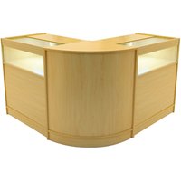 Monstershop Iris LED Shop Counter Set CM60 & 2 x B900 - Maple in Beige