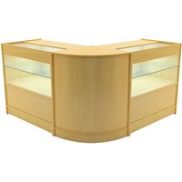 Monstershop Selene LED Shop Counter Set CM60 & 2 x C900 - Maple in Beige