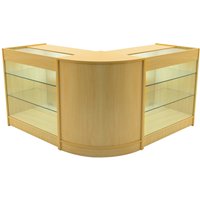 Monstershop Helios LED Shop Counter Set CM60 & 2 x K900 - Maple in Beige