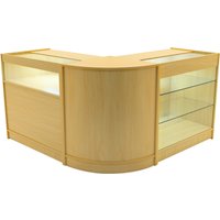 Monstershop Triton LED Shop Counter Set K900, B900 & CM60 - Maple in Beige