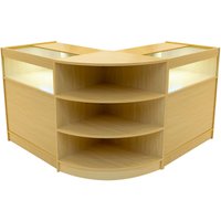 Monstershop Theseus LED Shop Counter Set LM60 & 2 x B900 - Maple in Beige