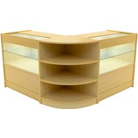 Monstershop Andromeda LED Shop Counter Set LM60 & 2 x C900 - Maple in Beige