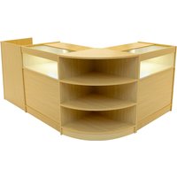 Monstershop Sagittarius LED Shop Counter Set LM60, TB60 & 2 x B900 - Maple in Beige