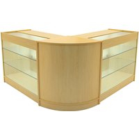 Monstershop Helios LED Shop Counter Set CM60 & 2 x K1200 - Maple in Beige
