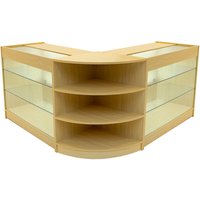 Monstershop Apollo LED Shop Counter Set LM60 & 2 x K1200 - Maple in Beige