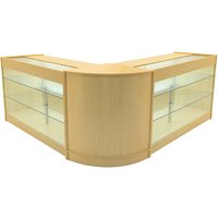 Monstershop Helios LED Shop Counter Set CM60 & 2 x K1500 - Maple in Beige