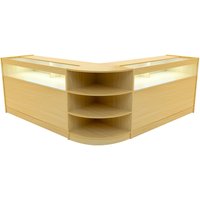 Monstershop Theseus LED Shop Counter Set LM60 & 2 x B1500 - Maple in Beige