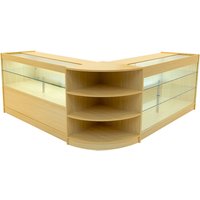 Monstershop Calliope LED Shop Counter Set K1500, C1500 & LM60 - Maple in Beige