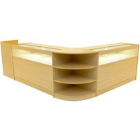 Monstershop Sagittarius LED Shop Counter Set LM60, TB60 & 2 x B1500 - Maple in Beige