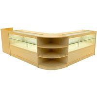 Monstershop Eclipse LED Shop Counter Set LM60, TB60 & 2 x C1500 - Maple in Beige