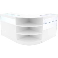 Monstershop Harmonia LED Shop Counter Set B900, C900 & LM60 - White