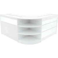 Monstershop Demeter LED Shop Counter Set K1200, B1200 & LM60 - White