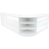 Monstershop Hyperion LED Shop Counter Set K1200, B1200, TB60 & LM60 - White