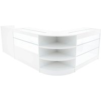 Monstershop Theia LED Shop Counter Set K1200, C1200, TB60 & LM60 - White