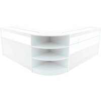Monstershop Harmonia LED Shop Counter Set B1500, C1500 & LM60 - White