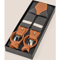 Oswin Hyde Men's Combination Braces for Men in Grey