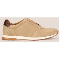 Spencer Lace Up Suede Trainers Light