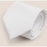 Oswin Hyde Men's White Self Stripe Tie
