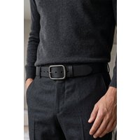 Oswin Hyde Men's Hunter Classic Leather Belt in Black | Size: Medium