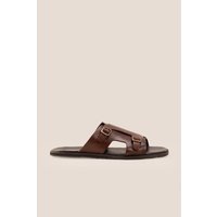 Logan Double Monk Strap Sandals Dark